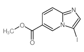 Methyl 3-iodoimidazo[1,2-a]pyridine-6-carboxylate结构式