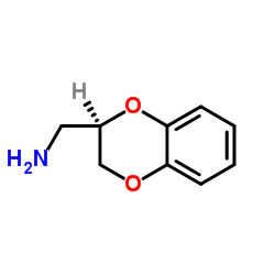 (R)-2,3-二氢-1,4-苯并二恶烷-2-甲胺结构式