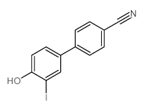 4-羟基-3-碘-联苯-4-甲腈结构式