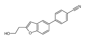 4-[2-(2-羟基乙基)-1-苯并呋喃-5-基]苯甲腈结构式