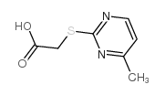 2-羧基甲基硫代-4-甲基嘧啶结构式