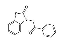 3-phenacyl-1,3-benzothiazol-2-one结构式