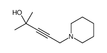 2-methyl-5-piperidin-1-ylpent-3-yn-2-ol结构式