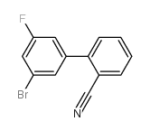 3-溴-5-氟联苯-2-甲腈结构式