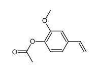2-methoxy-4-vinylphenyl acetate结构式