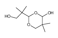 5,5-dimethyl-2-(1',1'-dimethyl-2'-hydroxyethyl)-4-hydroxy-1,3-dioxane结构式