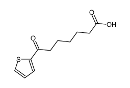 7-oxo-7-thiophen-2-ylheptanoic acid结构式