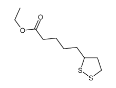 ethyl 5-(dithiolan-3-yl)pentanoate结构式