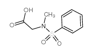 N-苯磺酰基-肌氨酸结构式
