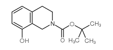 TERT-BUTYL 8-HYDROXY-3,4-DIHYDROISOQUINOLINE-2(1H)-CARBOXYLATE结构式
