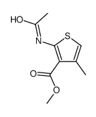 methyl 2-acetamido-4-methylthiophene-3-carboxylate结构式
