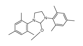 2-methoxy-1,3-bis(2,4,6-trimethylphenyl)imidazolidine结构式