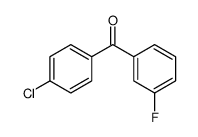 (4-CHLOROPHENYL)(3-FLUOROPHENYL)METHANONE结构式