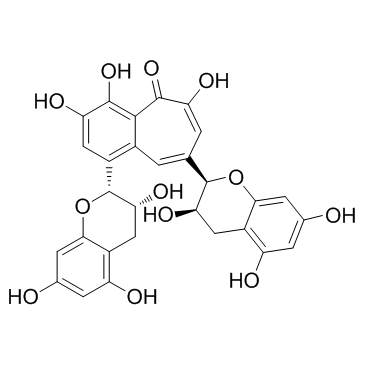 茶黄素结构式