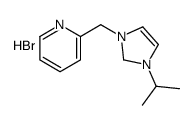 2-[(1-propan-2-yl-1,2-dihydroimidazol-1-ium-3-yl)methyl]pyridine,bromide结构式