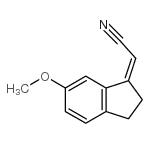 (2Z)-2-(2,3-Dihydro-6-methoxy-1H-inden-1-ylidene)acetonitrile结构式