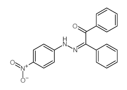 2-[(4-nitrophenyl)hydrazinylidene]-1,2-diphenyl-ethanone结构式