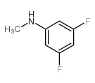 3,5-二氟-N-甲基苯胺结构式