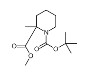 1-叔丁基 2-甲基 2-甲基哌啶-1,2-二羧酸结构式