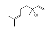 3-chloro-3,7-dimethylocta-1,6-diene结构式