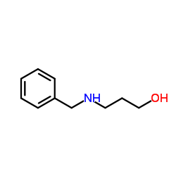 N-苄基-3-氨基丙醇结构式