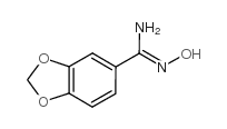 Benzo[1,3]dioxole-5-carboxamidoxime结构式