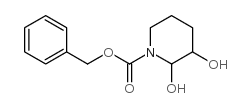 benzyl 2,3-dihydroxypiperidine-1-carboxylate结构式