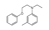N-ethyl-3-methyl-N-(2-phenoxyethyl)aniline结构式