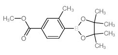 4-(甲氧羰基)-2-甲基苯硼酸频哪醇酯结构式