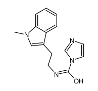 N-[2-(1-methylindol-3-yl)ethyl]imidazole-1-carboxamide结构式