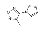 3-Methyl-4-(1H-pyrrol-1-yl)-1,2,5-oxadiazole结构式
