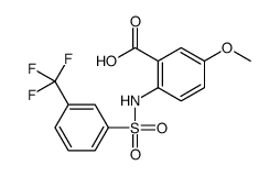 5-methoxy-2-[[3-(trifluoromethyl)phenyl]sulfonylamino]benzoic acid结构式