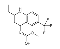methyl N-[2-ethyl-6-(trifluoromethyl)-1,2,3,4-tetrahydroquinolin-4-yl]carbamate结构式
