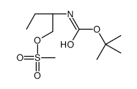 N-tert-Butoxycarbonyl (R)-2-Aminobutan-1-ol Methanesulfonic Acid结构式