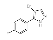 4-溴-5-(4-氟苯基)-1(2)H-吡唑结构式