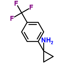 1-(4-(三氟甲基)苯基)环丙烷胺结构式