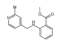 methyl 2-[(2-bromopyridin-4-yl)methylamino]benzoate结构式