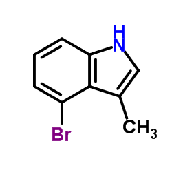 4-溴3-甲基吲哚结构式