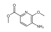 methyl 5-amino-6-methoxypyridine-2-carboxylate结构式