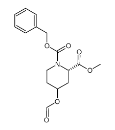 4-formyloxy-(S)-pipecolic acid methyl ester结构式