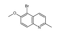 5-Bromo-6-methoxy-2-methylquinoline结构式