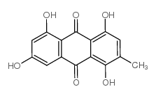 9,10-Anthracenedione,1,4,5,7-tetrahydroxy-2-methyl-结构式