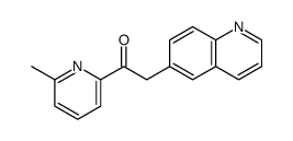 1-(6-methylpyridin-2-yl)-2-quinolin-6-ylethanone结构式