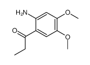 1-(2-amino-4,5-dimethoxyphenyl)propan-1-one结构式