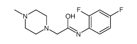 N-(2,4-difluorophenyl)-2-(4-methylpiperazin-1-yl)acetamide结构式