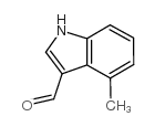 4-甲基吲哚-3-甲醛结构式