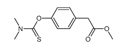 methyl 2-(4-((dimethylcarbamothioyl)oxy)phenyl)acetate结构式