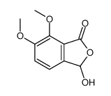 3-hydroxy-6,7-dimethoxy-3H-2-benzofuran-1-one结构式