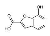 7-Hydroxy-1-benzofuran-2-carboxylic acid结构式
