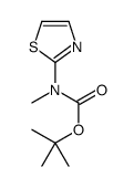 噻唑-2-氨基甲酸叔丁甲酯结构式